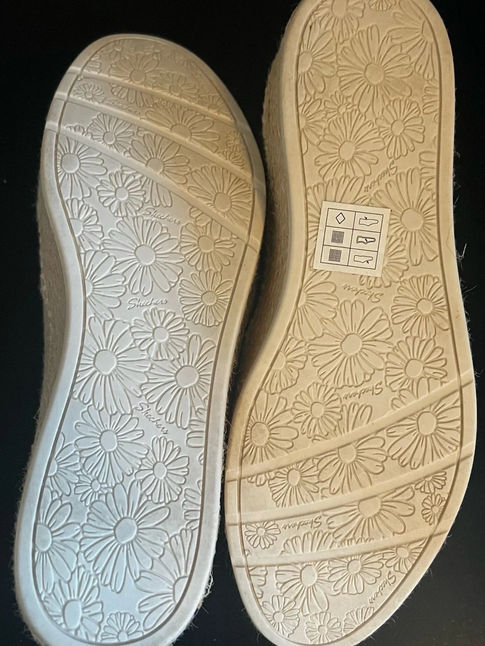 Skechers Natural Beige Slip-On Memory Foam Shoe